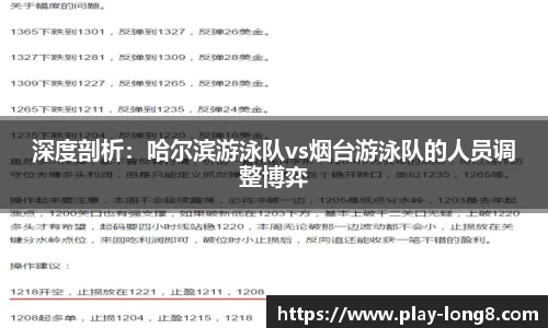 深度剖析：哈尔滨游泳队vs烟台游泳队的人员调整博弈